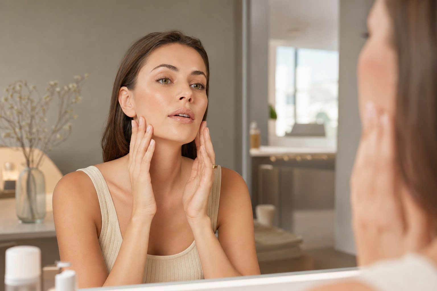Kosmetik vor einem Event: Timing und Hautruhe in einem eleganten Berliner Beauty-Studio