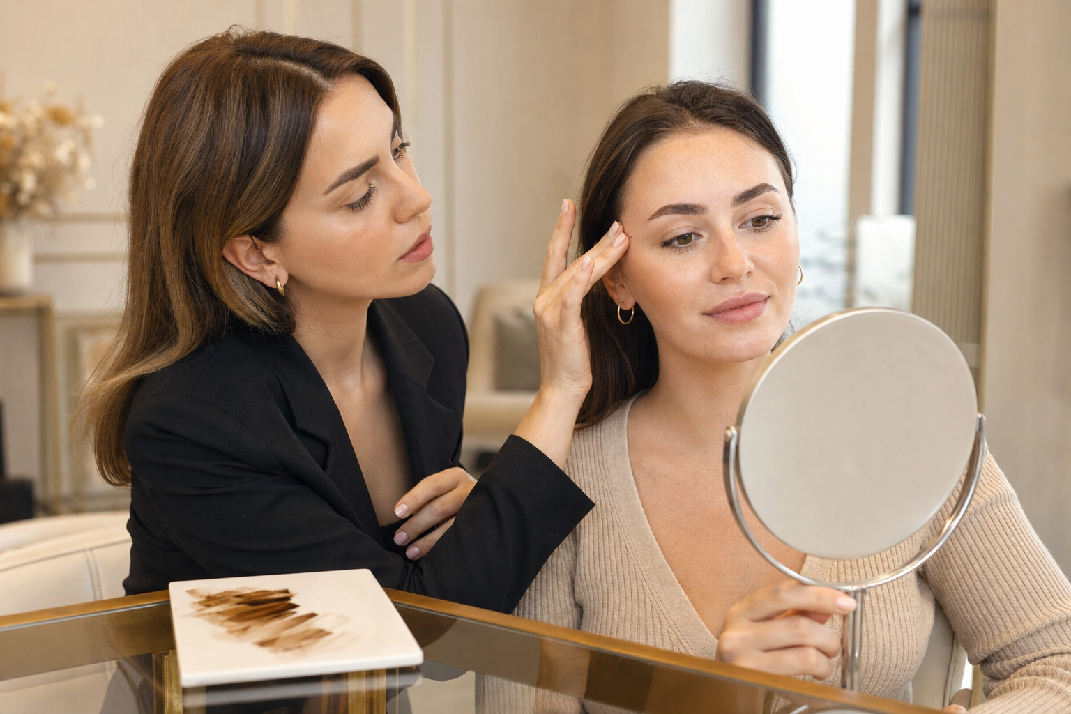 Microblading Berlin Mitte bei fehlendem äußeren Brauenteil in einem hochwertigen Berliner Beauty-Studio