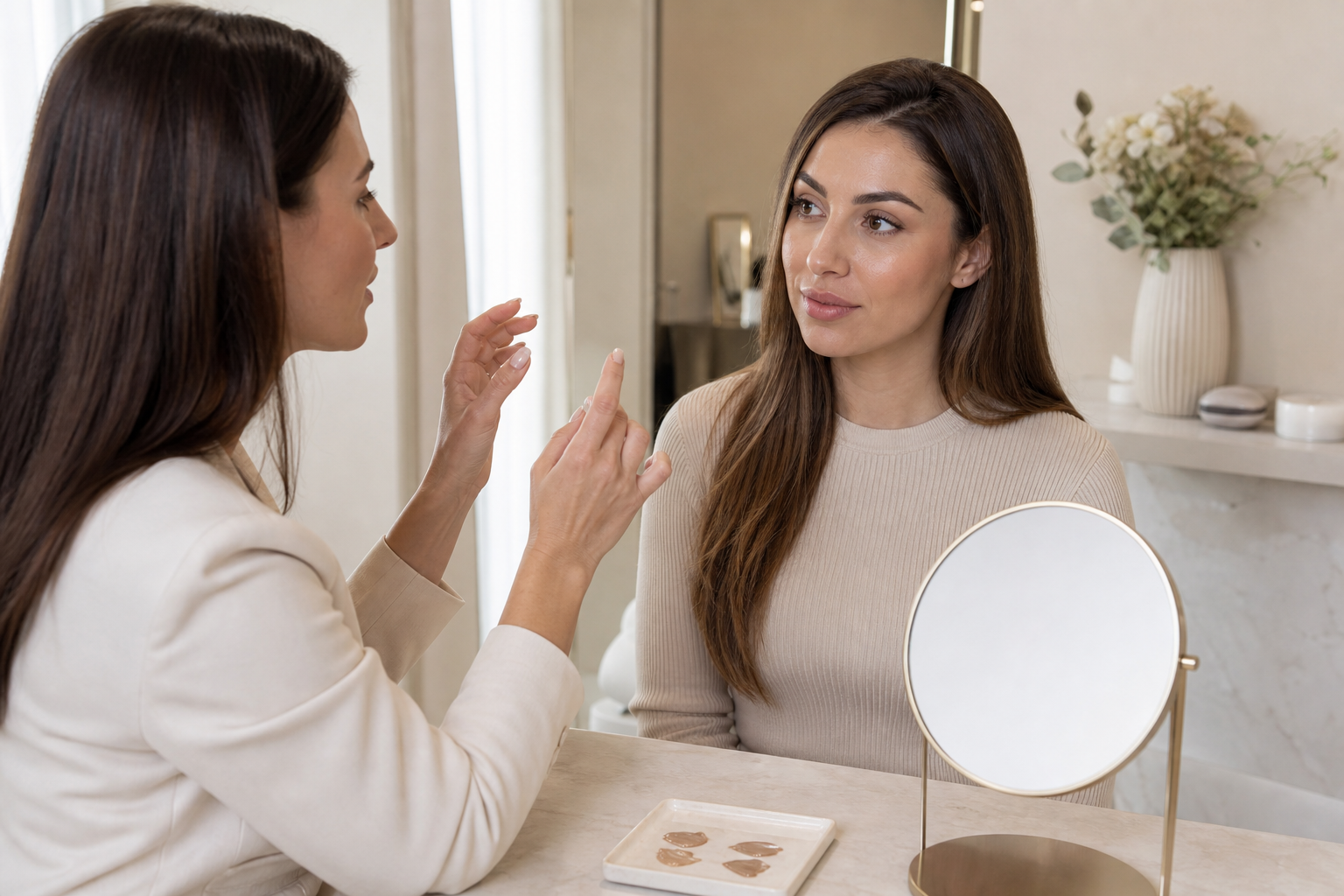 Microblading Berlin Mitte bei fehlendem Brauenansatz in einem hochwertigen Berliner Beauty-Studio