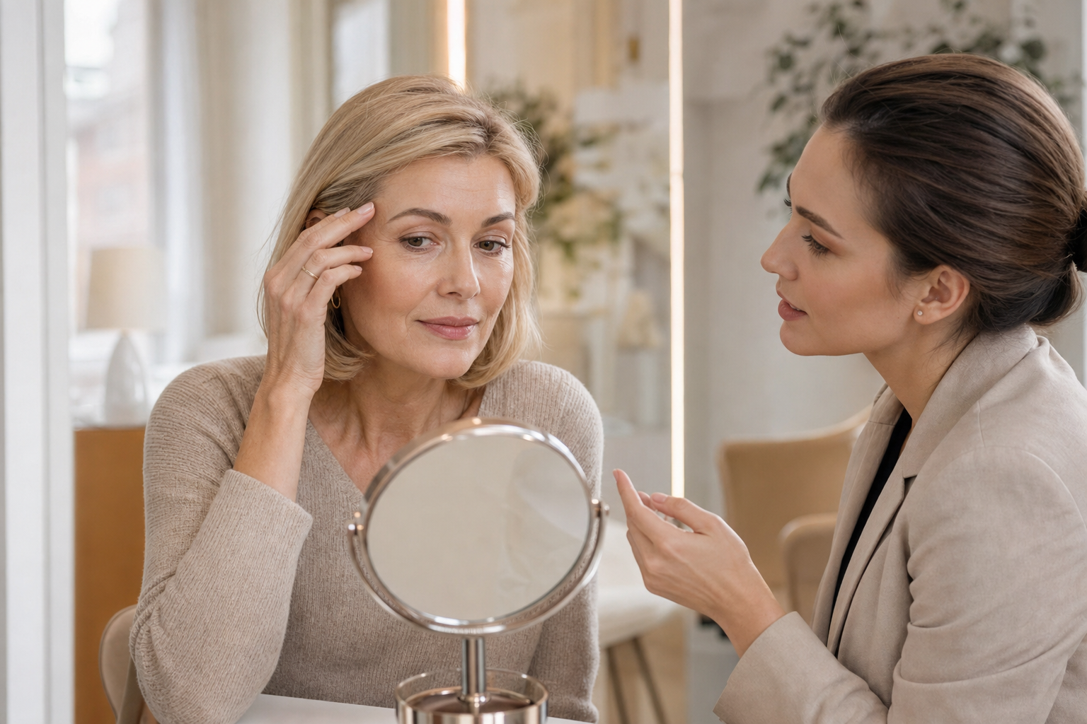 Microblading Berlin Mitte bei reifer Haut dezent planen in einem hochwertigen Berliner Beauty-Studio