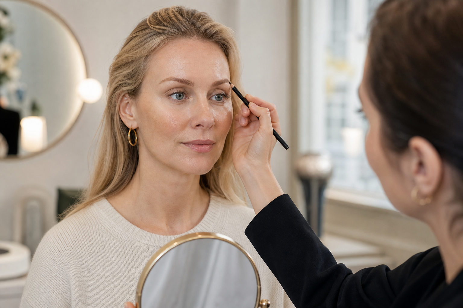 Microblading Berlin Mitte für helle Augenbrauen natürlich planen in einem hochwertigen Berliner Beauty-Studio