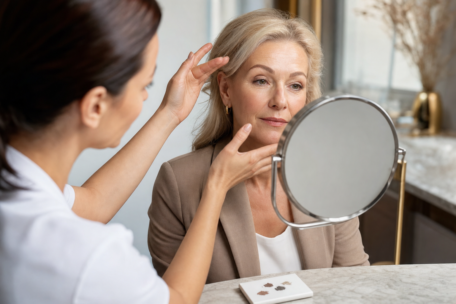 Microblading Berlin Mitte für Kundinnen ab 50 natürlich planen in einem hochwertigen Berliner Beauty-Studio