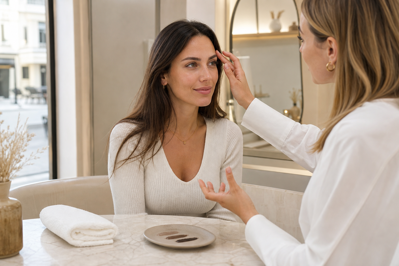 Microblading Berlin Mitte für No-Make-up-Look im Alltag in einem hochwertigen Berliner Beauty-Studio