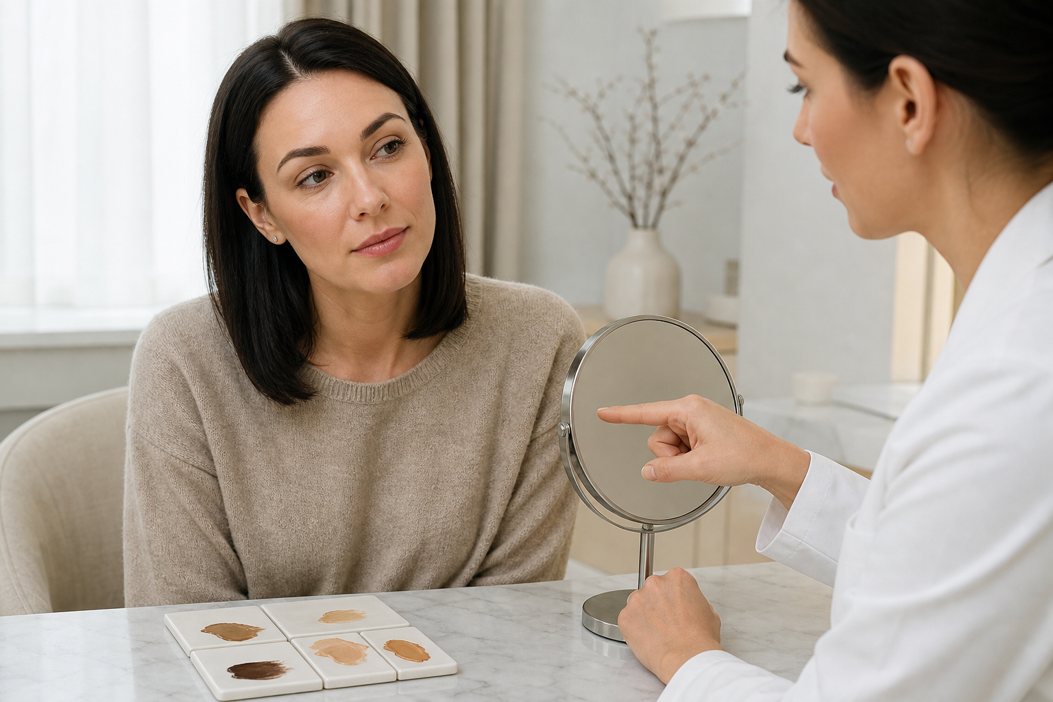 Microblading Berlin Mitte nach misslungenem Microblading in einem hochwertigen Berliner Beauty-Studio