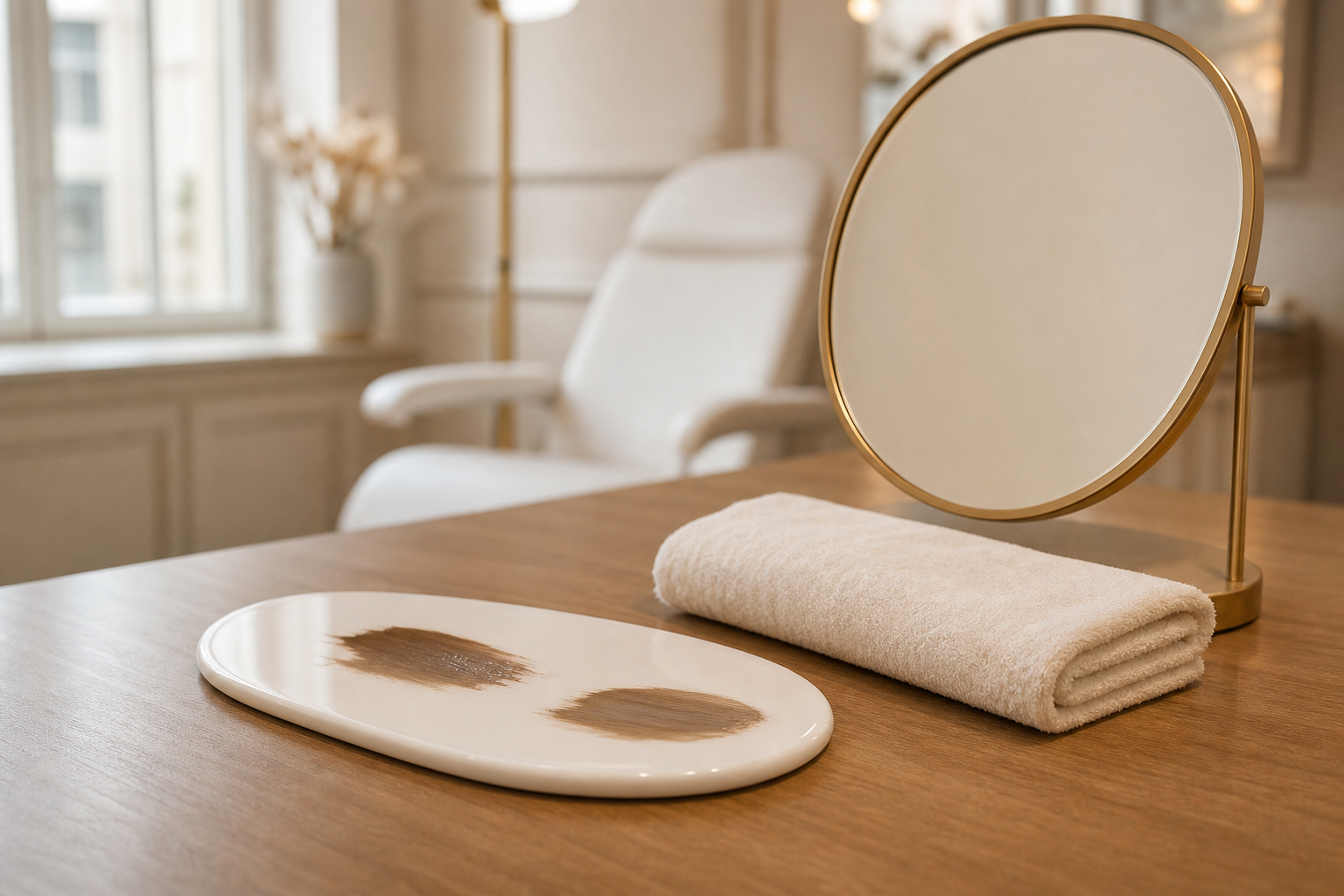 Microblading Berlin Mitte wenn Brauen auf Zoom Calls zu blass wirken in einem hochwertigen Berliner Beauty-Studio