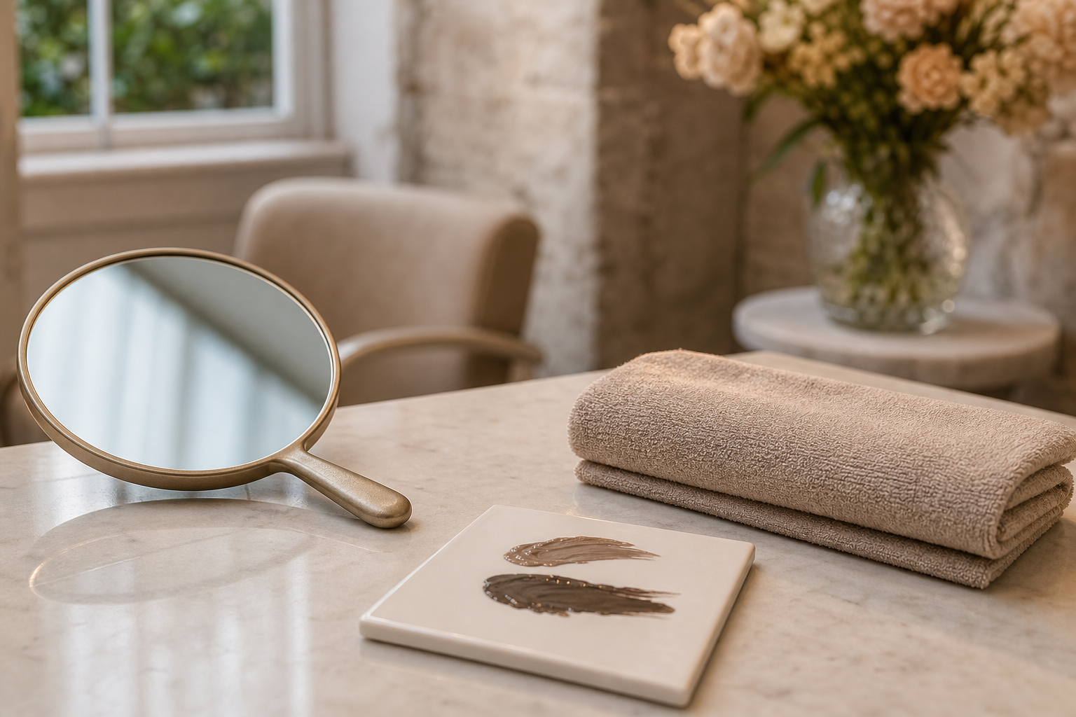 Microblading Berlin Mitte wenn Brauenbogen zu streng aussieht – hochwertige Beratungsszene im Berliner Beauty-Studio