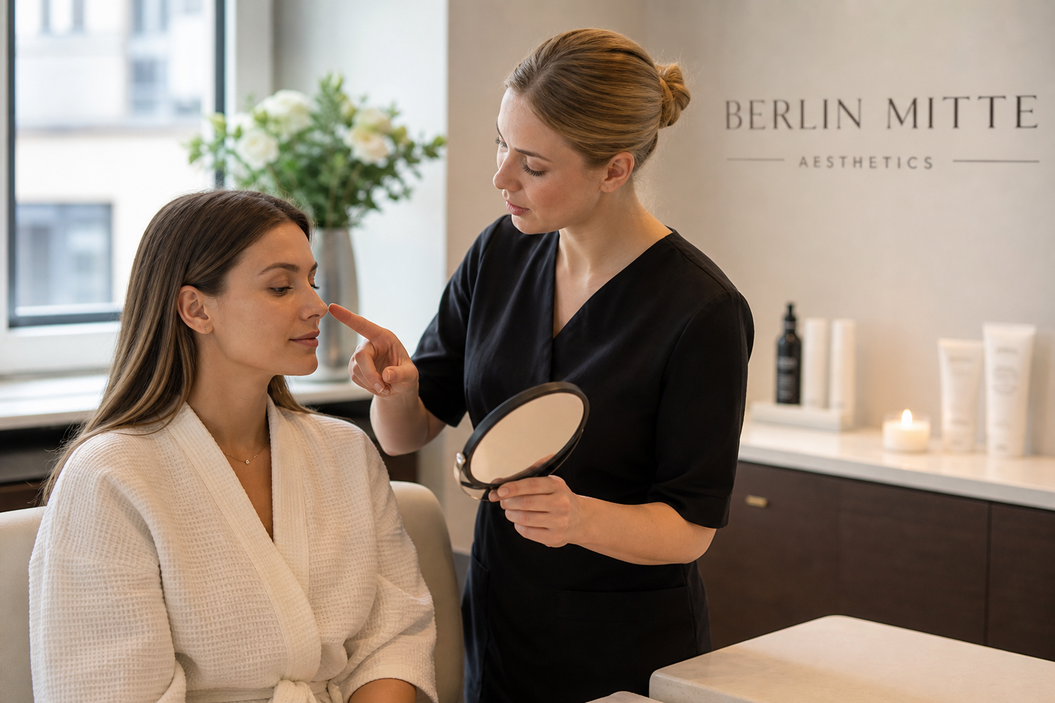 Beratung zur Microdermabrasion im Kosmetikstudio Berlin Mitte