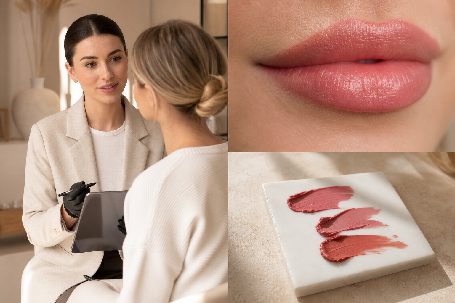 Permanent Make-up Lippen Berlin Mitte Auffrischung nach Heilung in einem hochwertigen Berliner Beauty-Studio