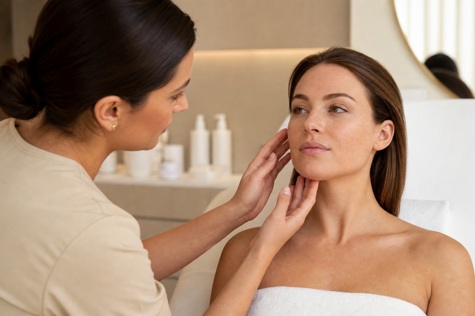 Poren verfeinern ohne aggressive Pflege: Kosmetik Berlin Mitte in einem eleganten Berliner Beauty-Studio